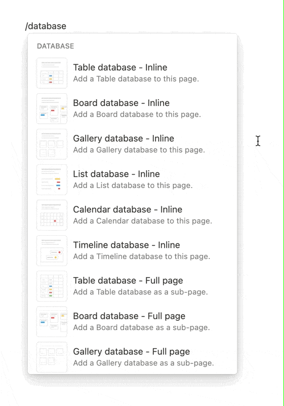 Crear base de datos en Notion - paso 1