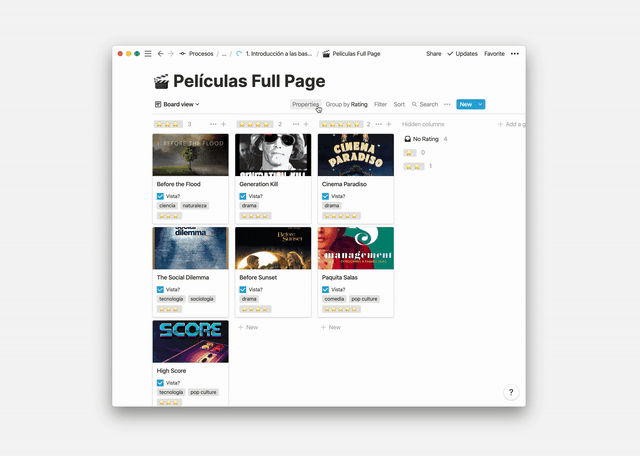 Opción Fit Image en galerías de Notion