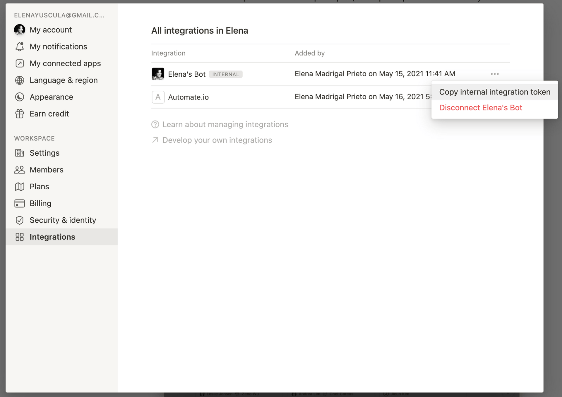 Instalación con el token interno - paso 2
